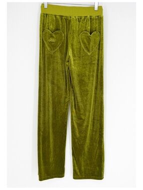 Kiki The Brand Velour Pants S Green